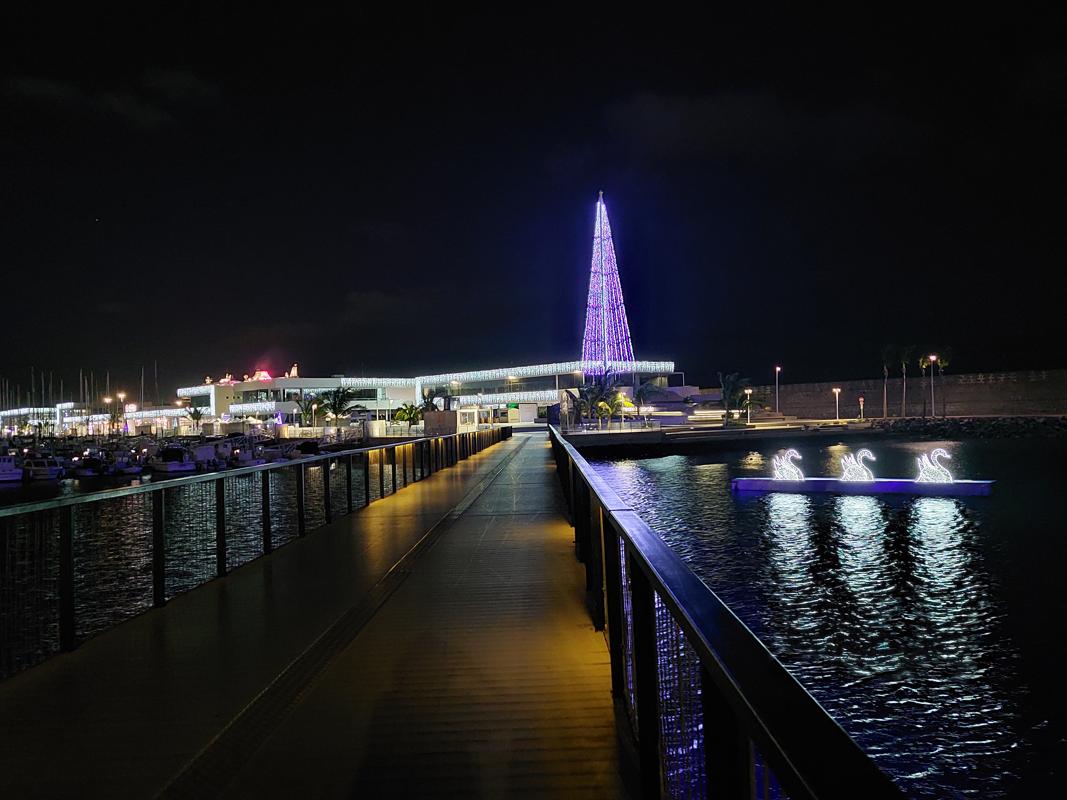 Adventsbeleuchtung im Hafen  