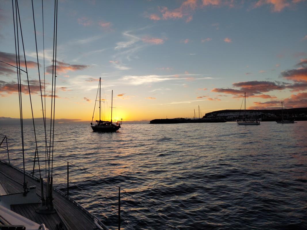 Sonnenuntergang vor Pasito Blanco