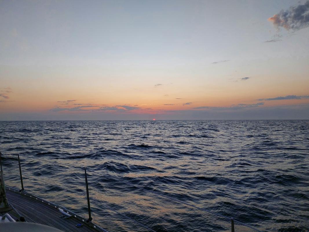 Sonnenuntergang auf See