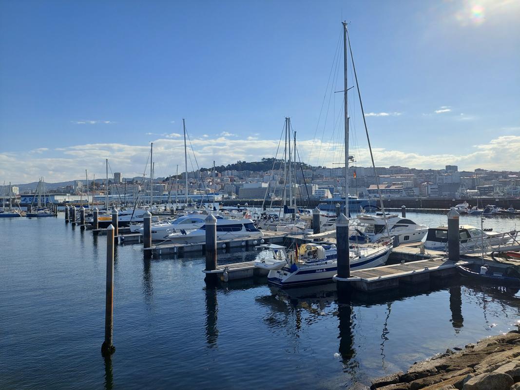 Ankunft in der Marina Bouzas von Vigo