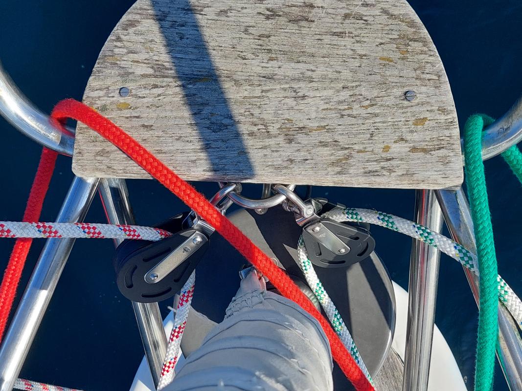 So liegen die Leinen richtig für den Parasailor.